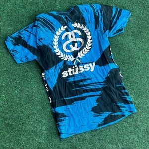 Stussy vintage blue tiger shirt